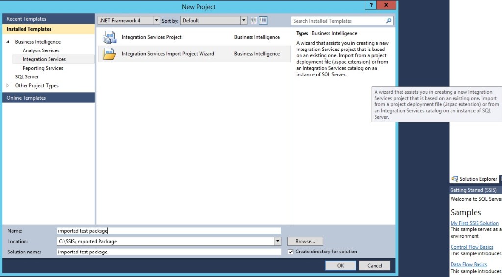 SSISDB and Catalog – Part 5 – Importing a Package into SQL Server Data ...