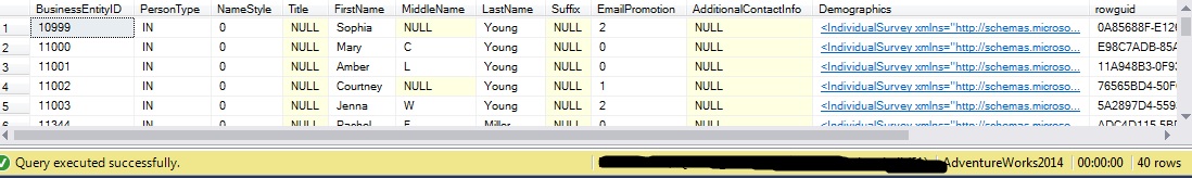 TABLESAMPLE – Basic Examples | Notes on SQL